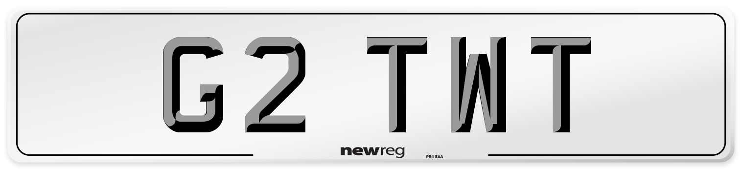 G2 TWT Front Number Plate