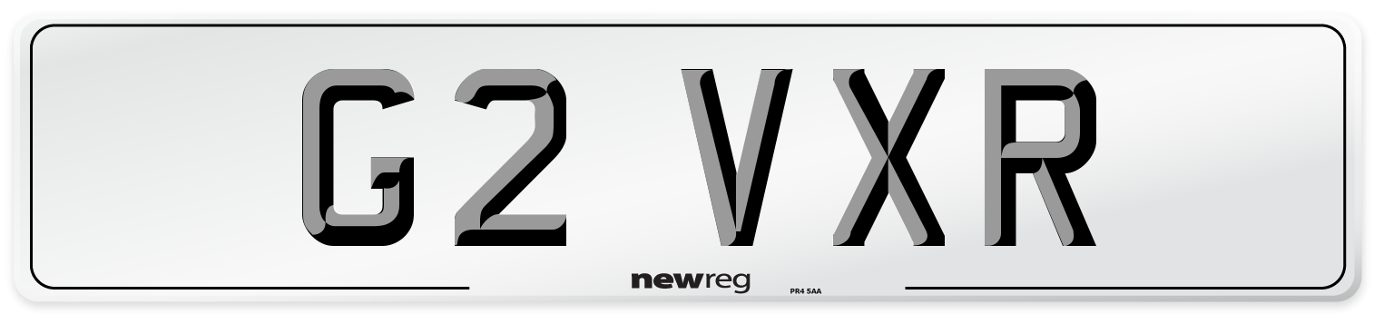 G2 VXR Front Number Plate