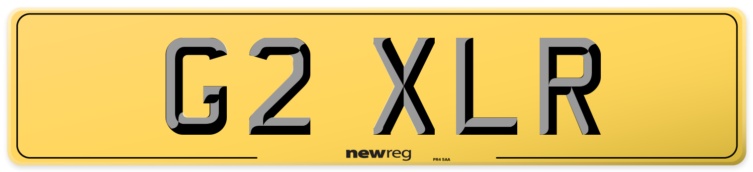 G2 XLR Rear Number Plate