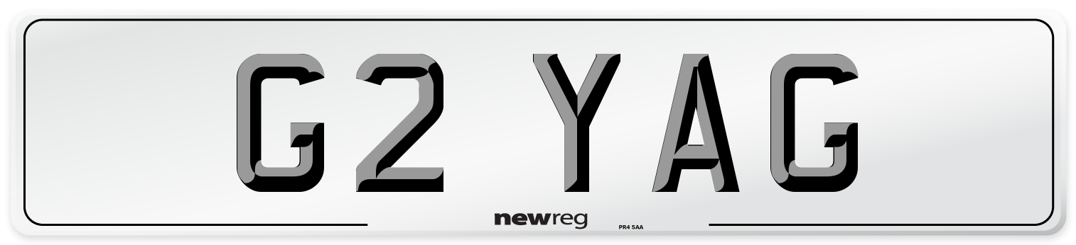 G2 YAG Front Number Plate