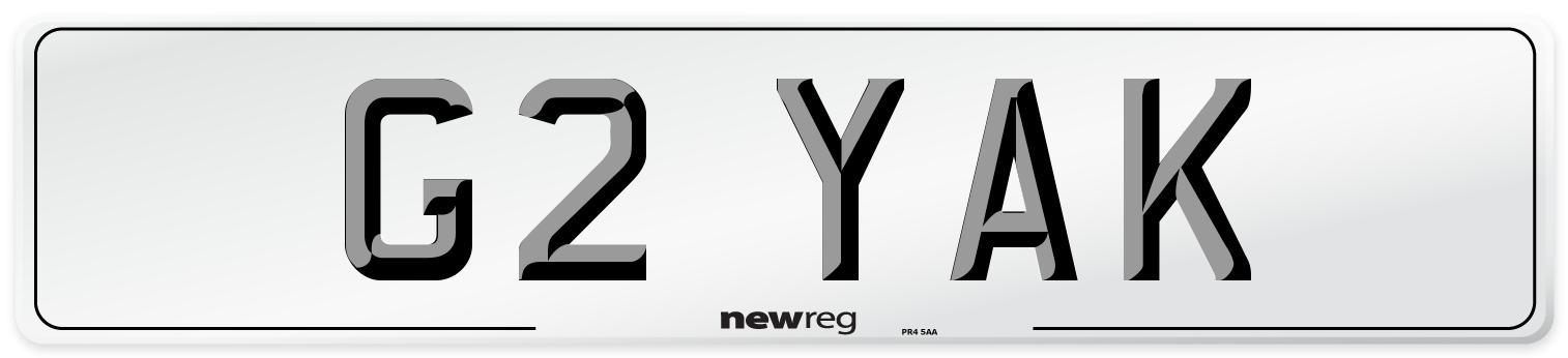 G2 YAK Front Number Plate