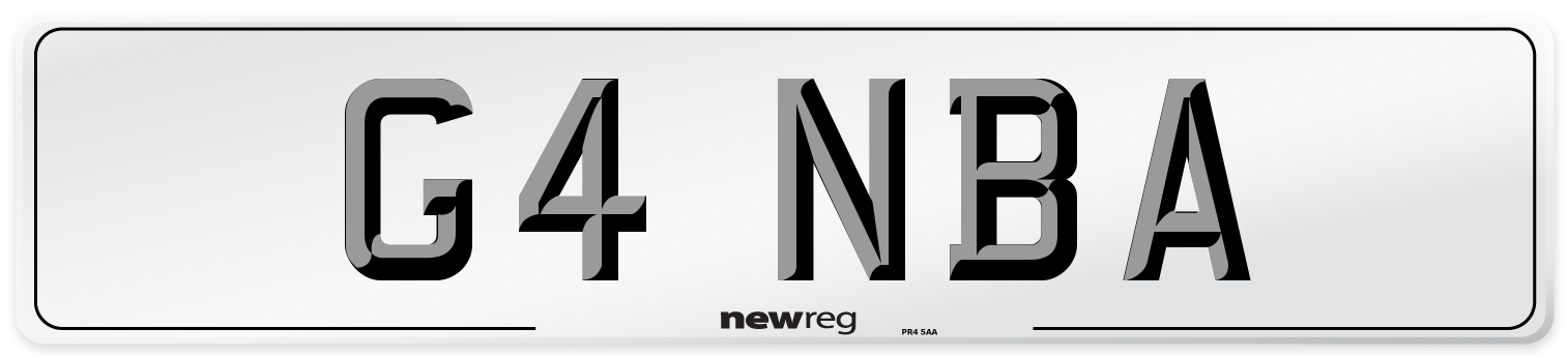 G4 NBA Front Number Plate