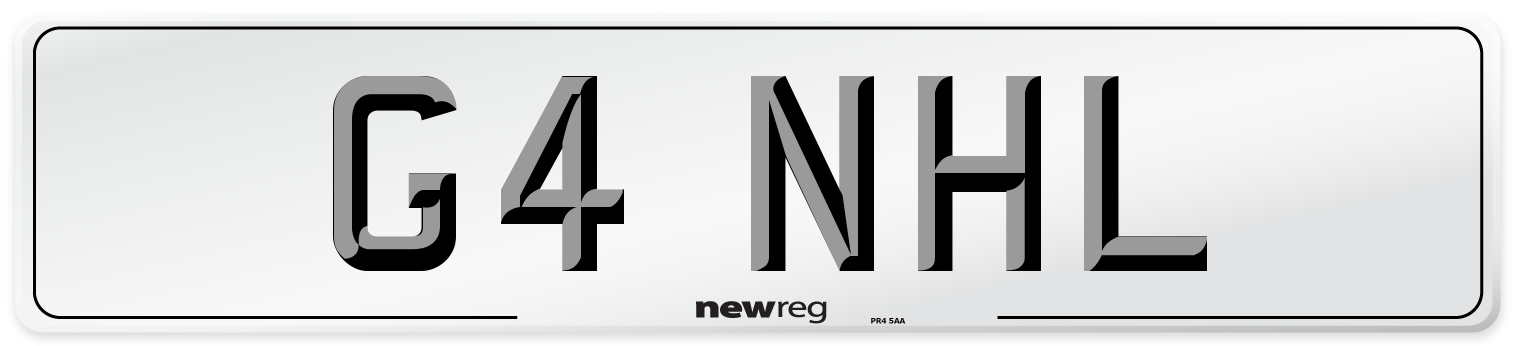 G4 NHL Front Number Plate