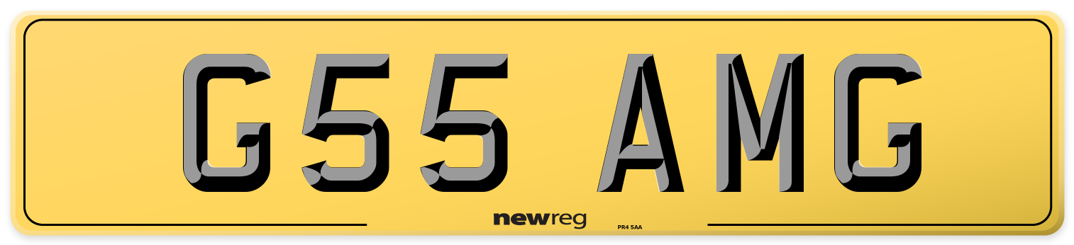 G55 AMG Rear Number Plate