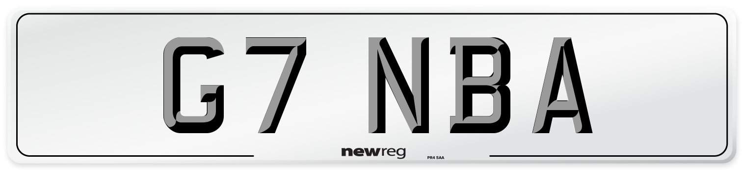 G7 NBA Front Number Plate