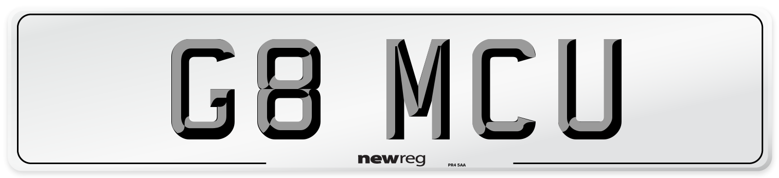G8 MCU Front Number Plate