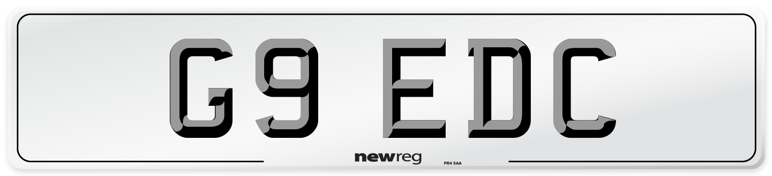 G9 EDC Front Number Plate