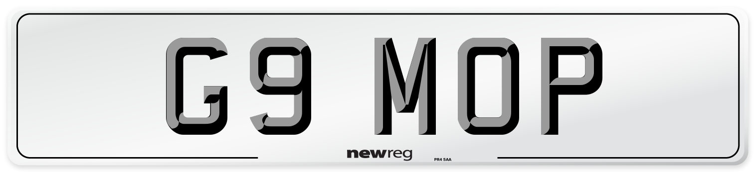 G9 MOP Front Number Plate