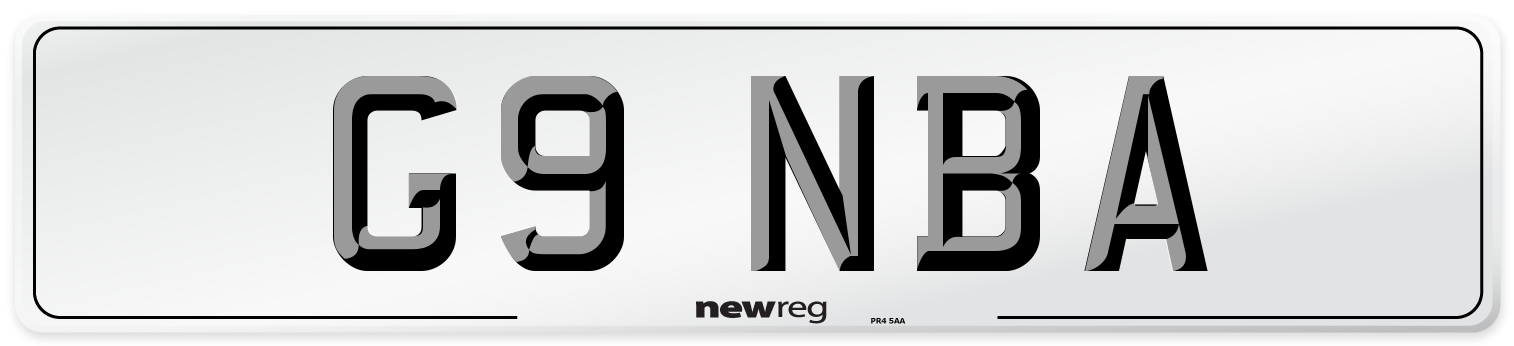 G9 NBA Front Number Plate