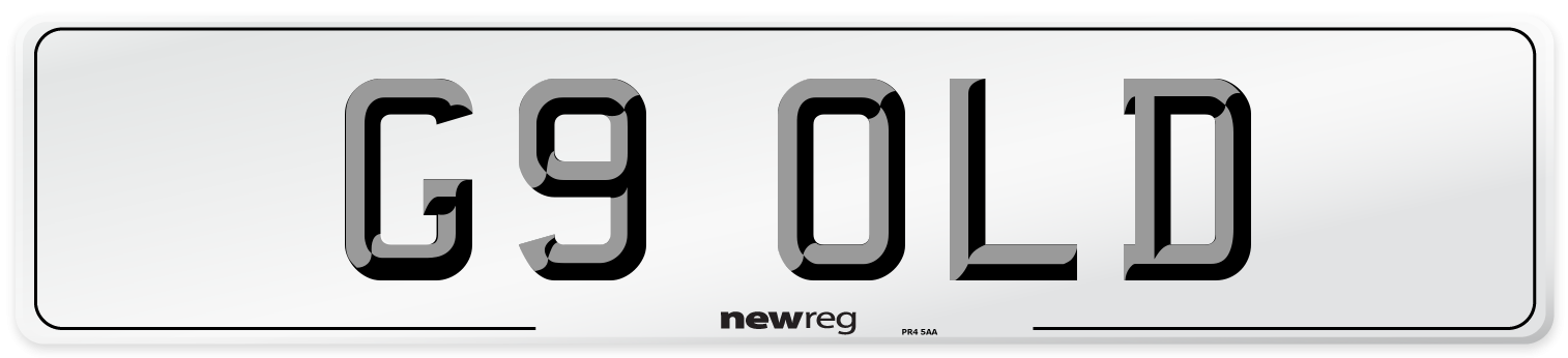 G9 OLD Front Number Plate