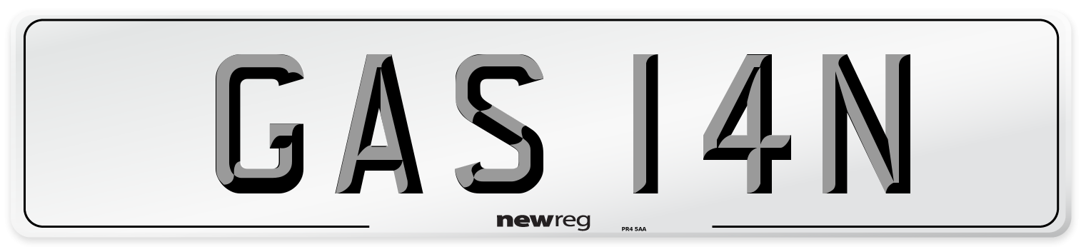 GAS 14N Front Number Plate