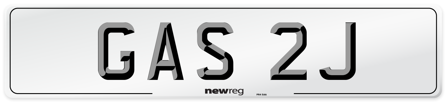 GAS 2J Front Number Plate
