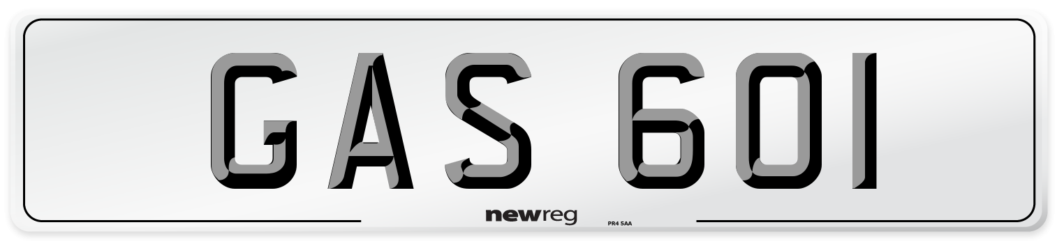 GAS 601 Front Number Plate