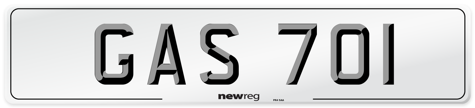 GAS 701 Front Number Plate