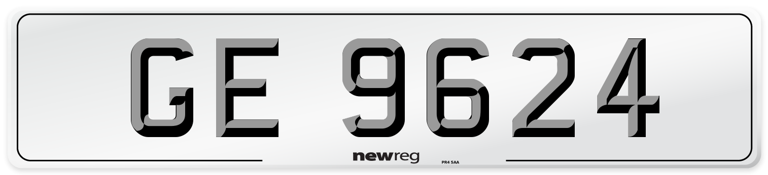 GE 9624 Front Number Plate