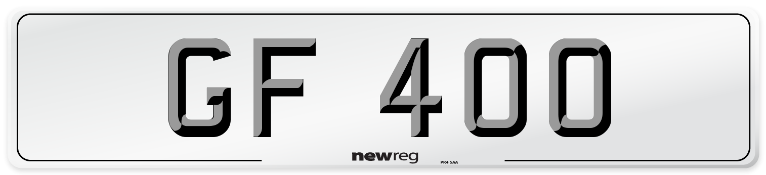 GF 400 Front Number Plate