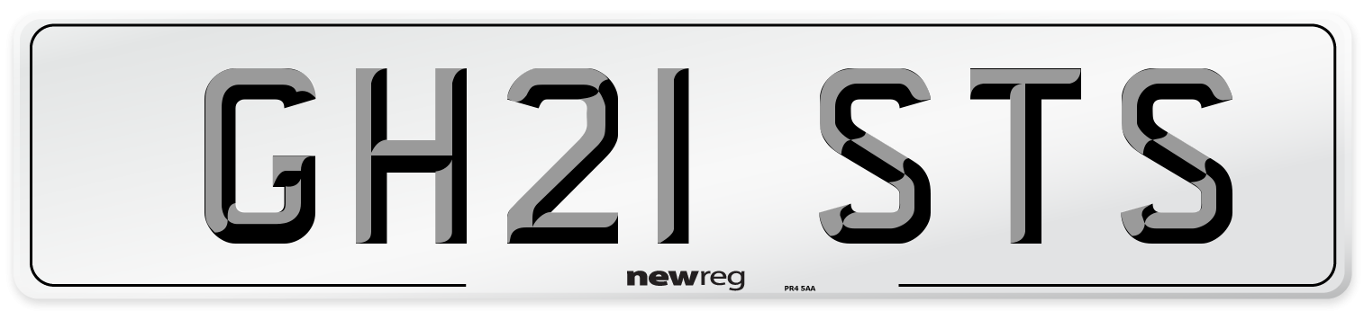 GH21 STS Front Number Plate
