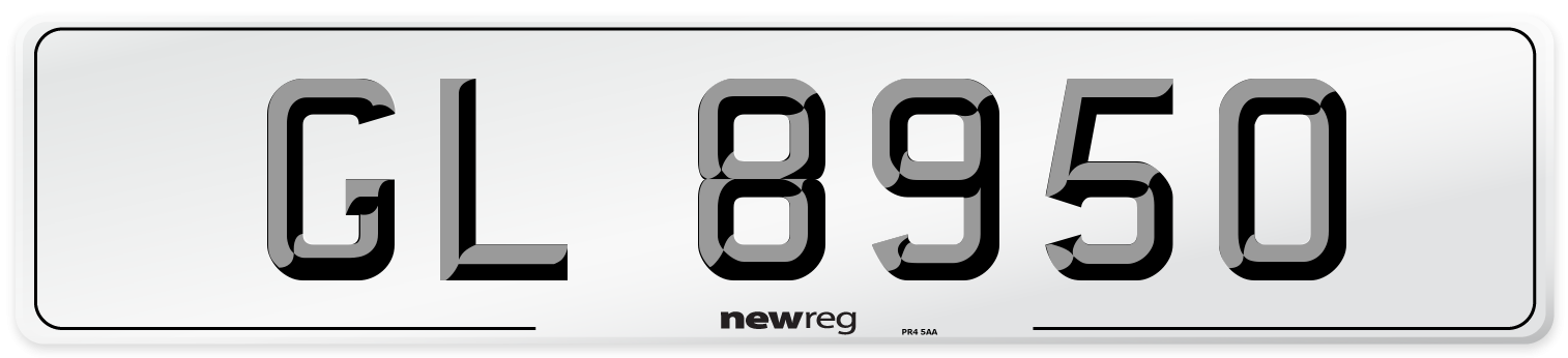 GL 8950 Front Number Plate