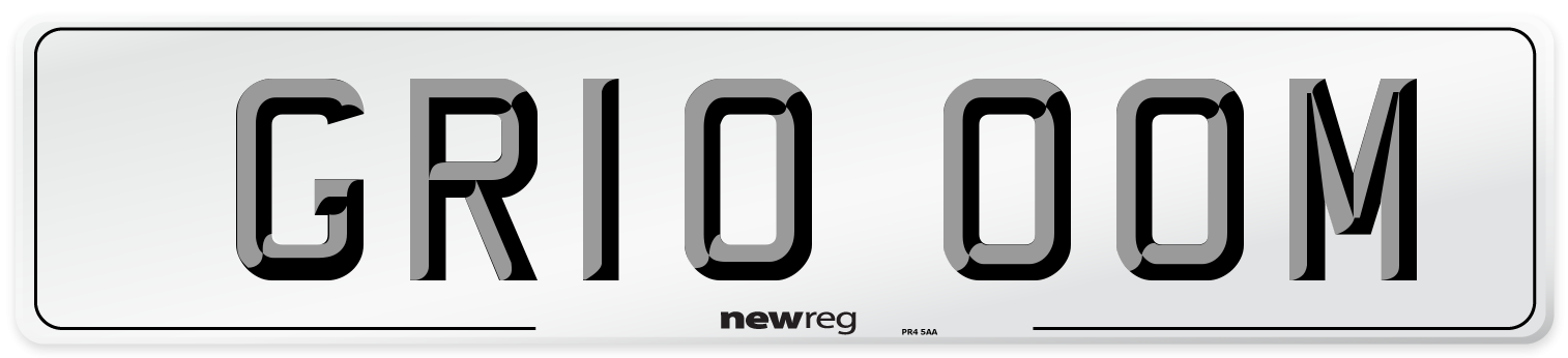 GR10 OOM Front Number Plate