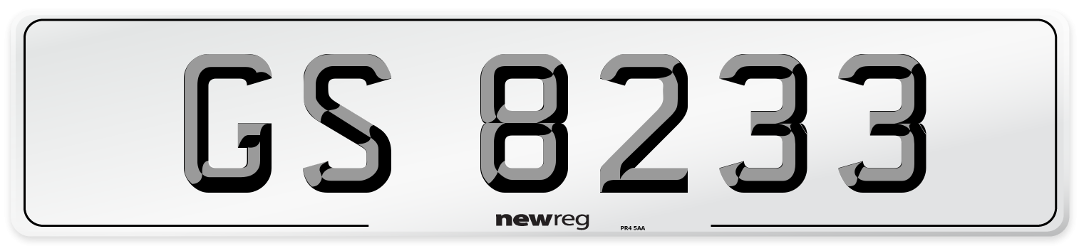 GS 8233 Front Number Plate