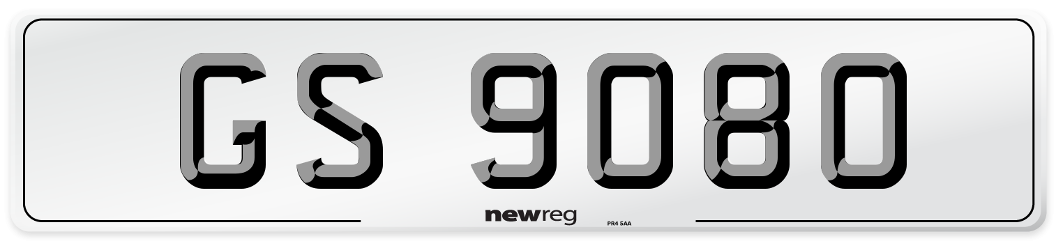 GS 9080 Front Number Plate