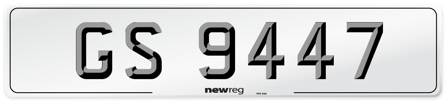 GS 9447 Front Number Plate