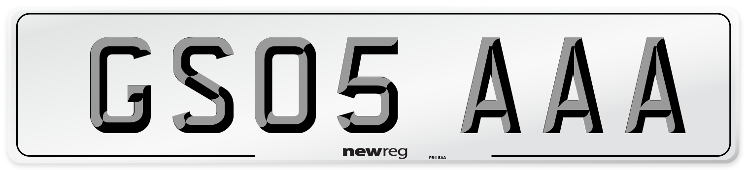 GS05 AAA Front Number Plate