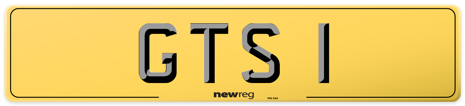 GTS 1 Rear Number Plate