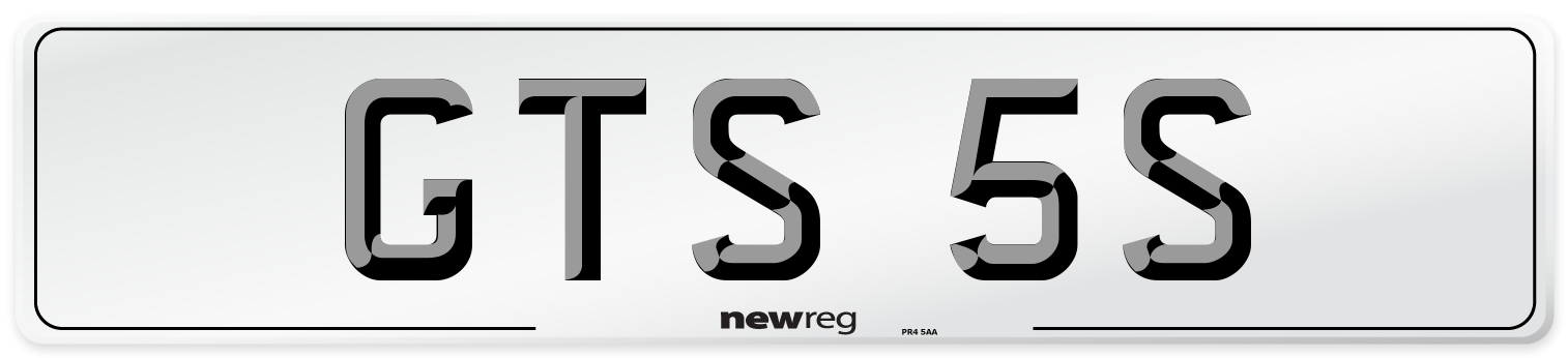 GTS 5S Front Number Plate