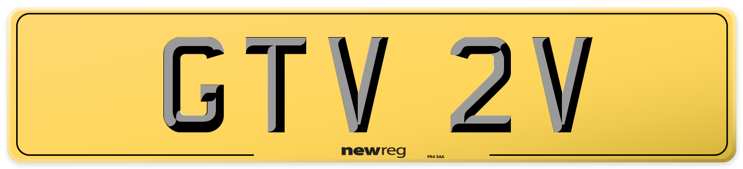 GTV 2V Rear Number Plate