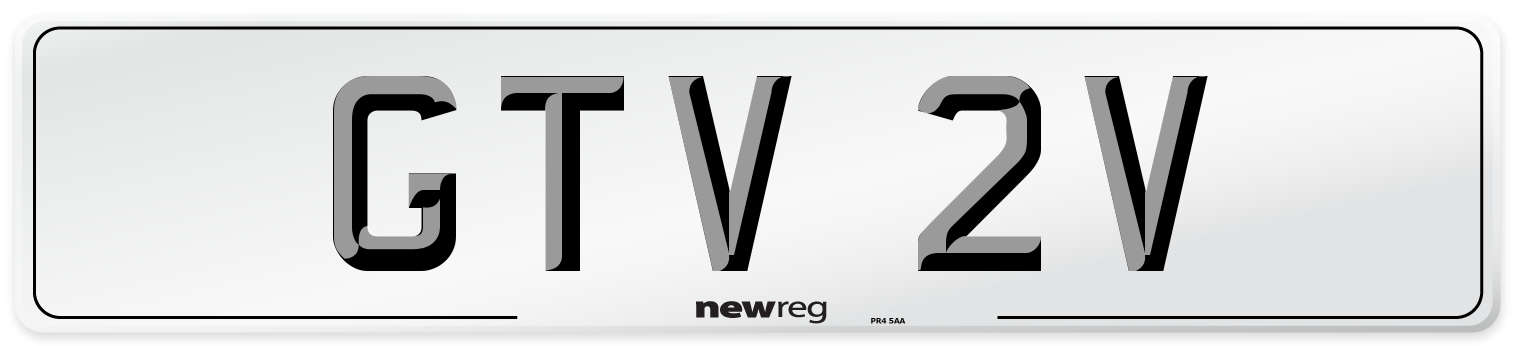 GTV 2V Front Number Plate