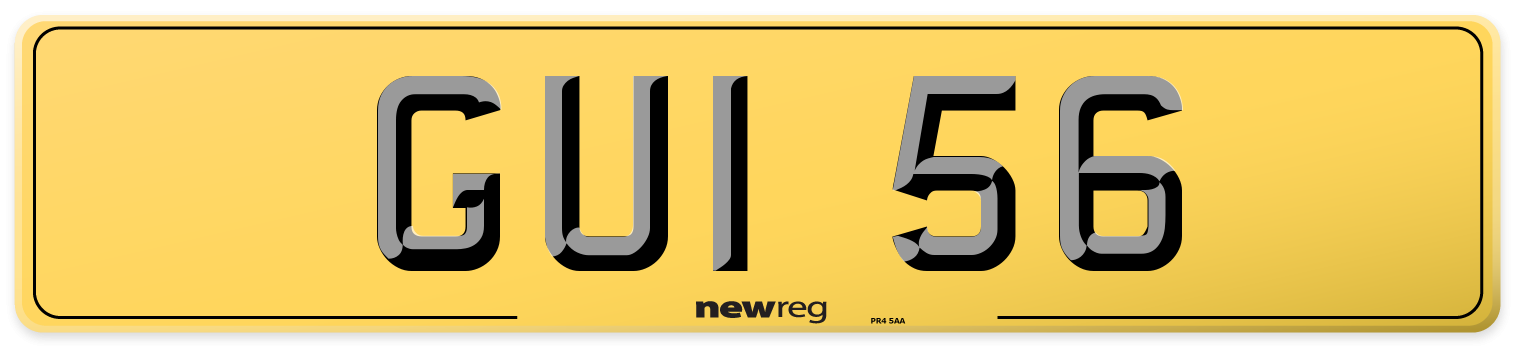 GUI 56 Rear Number Plate