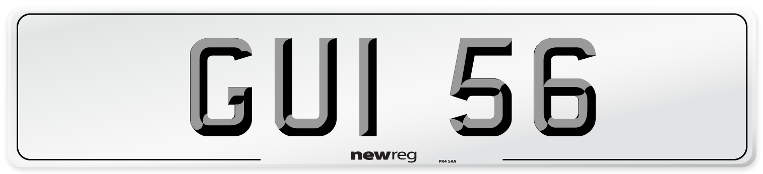 GUI 56 Front Number Plate