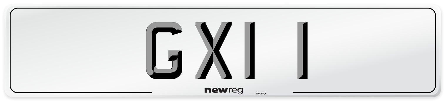 GXI 1 Front Number Plate