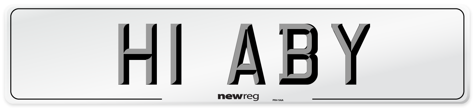 H1 ABY Front Number Plate