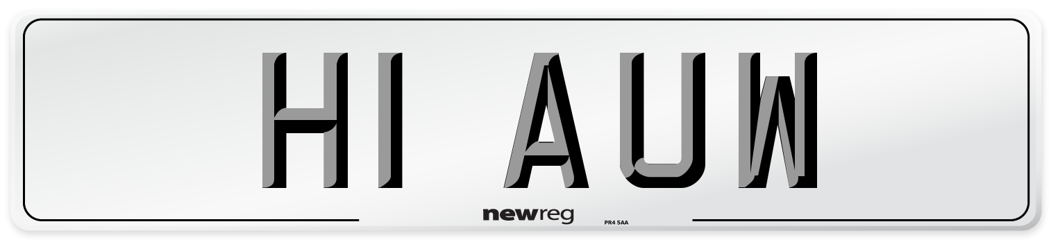 H1 AUW Front Number Plate