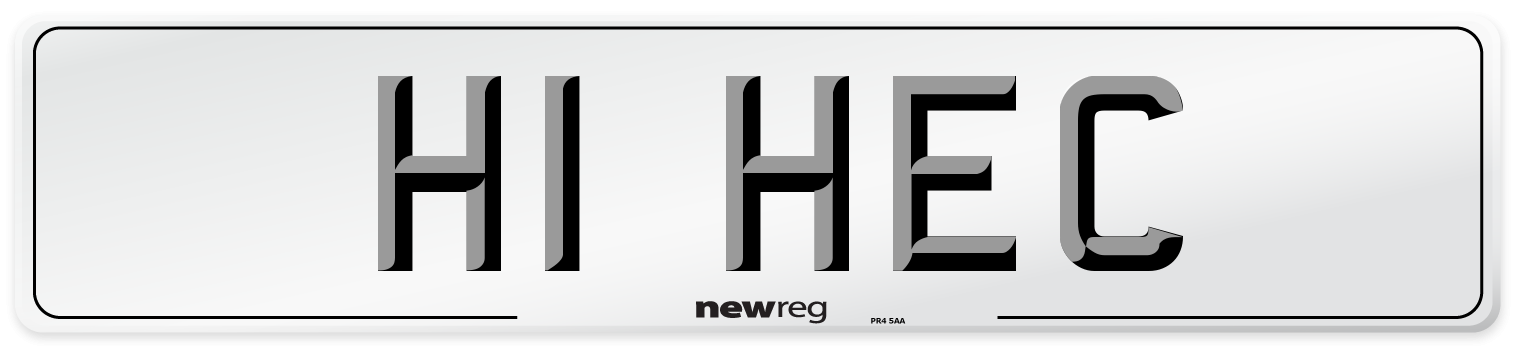 H1 HEC Front Number Plate