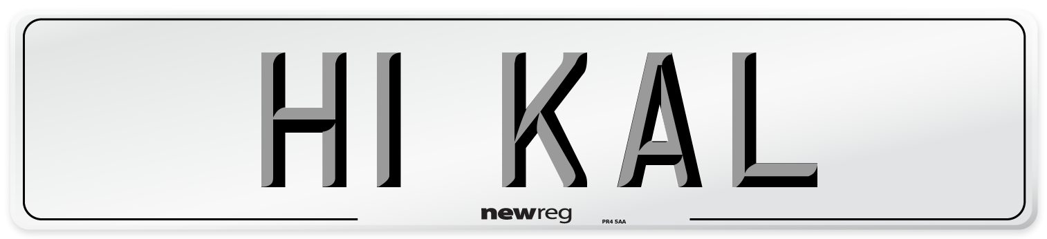 H1 KAL Front Number Plate