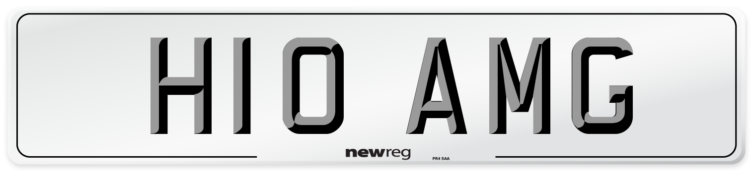 H10 AMG Front Number Plate
