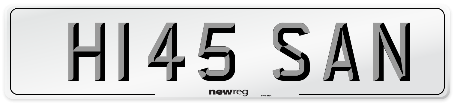 H145 SAN Front Number Plate