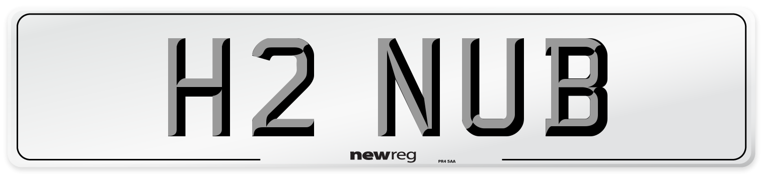 H2 NUB Front Number Plate