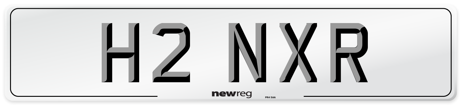 H2 NXR Front Number Plate
