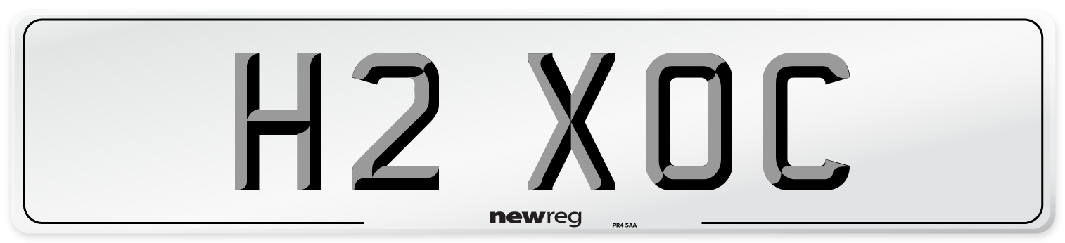 H2 XOC Front Number Plate