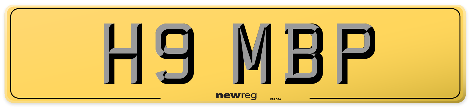 H9 MBP Rear Number Plate