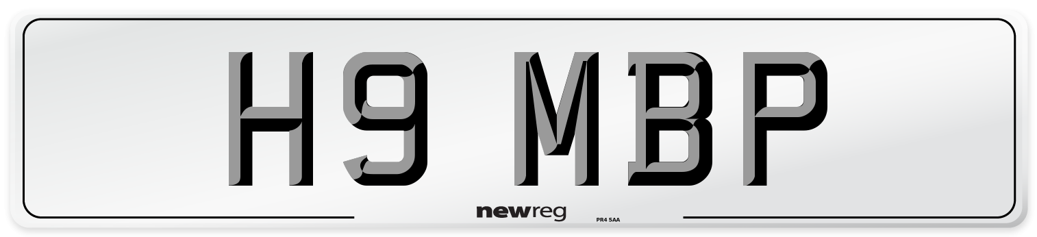 H9 MBP Front Number Plate
