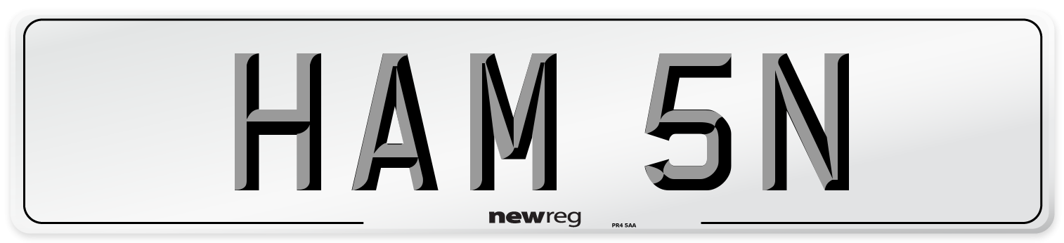 HAM 5N Front Number Plate