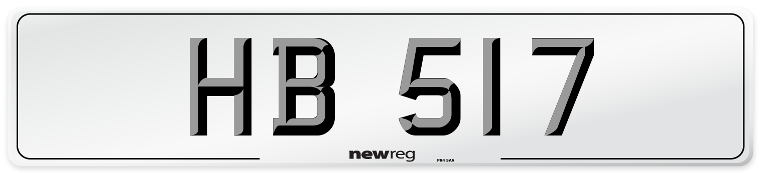HB 517 Front Number Plate