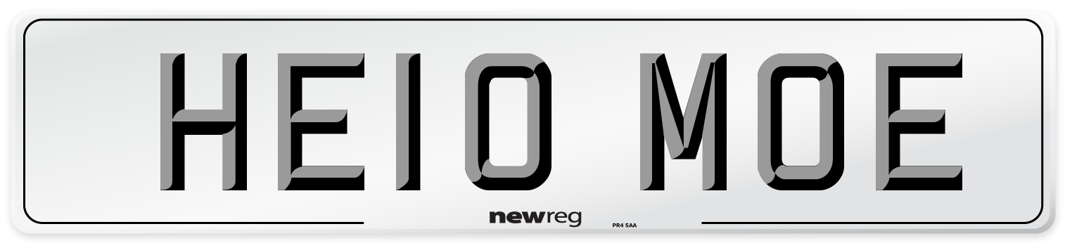 HE10 MOE Front Number Plate