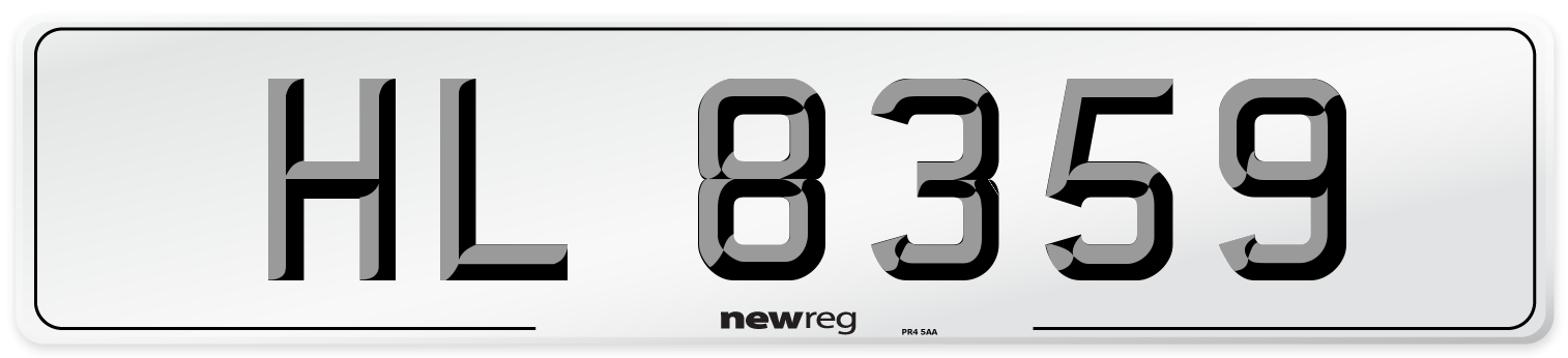 HL 8359 Front Number Plate