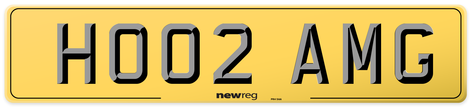 HO02 AMG Rear Number Plate